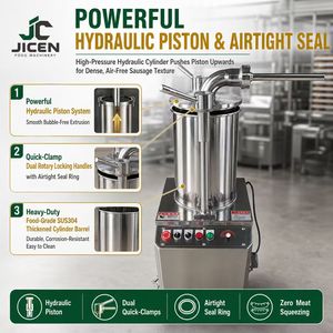 <span class=keywords><strong>SF350</strong></span> Edelstahl 600kg/h Hydraulische Wurstfüllmaschine 260 Salami-Füller 150 Füll- und Herstellungsgerät Preis - Product Image 2