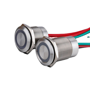 Interruptor Táctil Electrónico de 16mm, 19mm, 22mm con Luz LED, Función de Apagado, DC12V-24V, Retención Momentánea y Cableado - Product Image 5