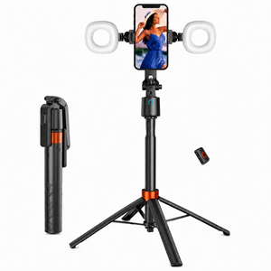 Gimbal de Seguimiento Facial con IA de 180CM y 360°, 2 Luces, Rotación Inteligente, Palo Selfie con Seguimiento Facial Automático, Estabilizador para Creación de Videos y Vlogs - Product Image 1