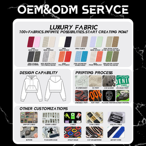 OEM personalizado hombres pulóver con capucha de alta calidad desgastado ligeramente lavado deshilachado bordado Patchwork primavera pantalla de seda - Product Image 5