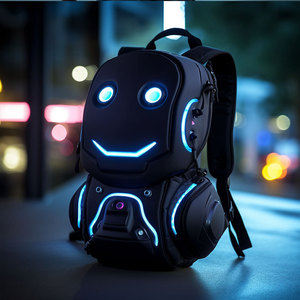 Custom Glow <b>Backpack</b> For Kids Lightweight Waterproof Daypack With Light Up Design For Hiking School Outdoor Use - Product Image 3