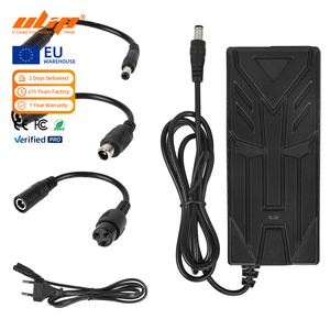 54.6V 2A เครื่องชาร์จสกู๊ตเตอร์ไฟฟ้ามาตรฐาน EU DC2.1 อะแดปเตอร์ 5.5 2.1 หัว DC2.5 GX16 ขั้วต่อสามสายชาร์จแบตเตอรี่ 54.6V - Product Image 1