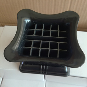 Cendrier en plastique 90x90x60mm carré noir pour usage intérieur et extérieur - Product Image 1