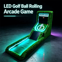 Machine de jeu de golf à balles roulantes LED avec affichage numérique du score, défi interactif pour événements, location, fêtes et centres de divertissement