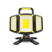 Wiederaufladbare ABS LED-Arbeitsleuchte mit 5 Beleuchtungsmodi Magnetfuß IP55-Zertifiziert 120° Abstrahlwinkel-Outdoor-Notfall-Flutlicht