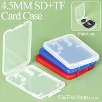 Пластиковый мини-кейс YUZMEI для карт памяти Micro SD+TF, тонкий футляр для хранения электронных аксессуаров