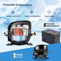 Compresseur 12/24V DC 110/240V AC, congélateur à glaçons à double zone, compartiments isolés 30L/40L/50L, sac à dos portable pour les voyages