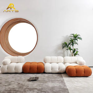 Divani Componibili Modulari a <span class=keywords><strong>L</strong></span> <span class=keywords><strong>di</strong></span> Fabbrica, Divano Moderno Sottovuoto Compresso in Velluto, Set <span class=keywords><strong>di</strong></span> Divani <span class=keywords><strong>di</strong></span> Lusso ad Angolo per Soggiorno - Product Image 3