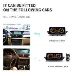 Système Multimédia AutoTouch Sans Fil 10,25" pour Voiture <span class=keywords><strong>BMW</strong></span> X1 E84 <span class=keywords><strong>CIC</strong></span> avec Bluetooth AirPlay Caméra Arrière AHD et Aide au Recul sur Tableau de Bord - Product Image 4