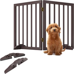 Puerta de Seguridad para Bebés y Mascotas Extra Ancha de 29.5-51'' con Puerta para Caminar y Cierre Automático, para Escaleras y Puertas, Color Negro - Product Image 4