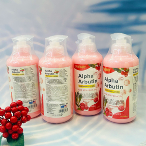 Lozione Schiarente G DR.MEINAIER con Arbutina 500ml, Idratante Anti-Età con AHA BHA, Vegana e Biologica con Burro di Karité, Lozione Corpo OEM - Product Image 6