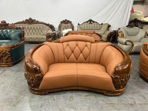 Sofá Seccional Grande de Estilo Europeo para Apartamento o Villa, Patas de Madera Maciza, Cómodo, Color Personalizable, para Sala de Estar de Hotel - Product Image 3