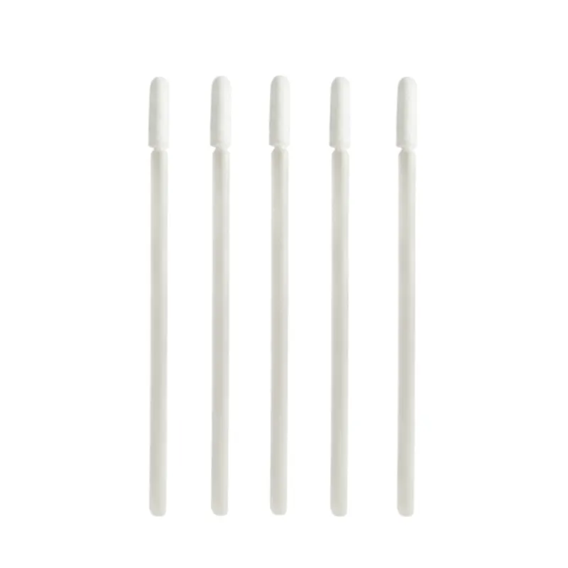 Bastoncini puliti in plastica flessibile bianca monouso senza pelucchi bastoncini in schiuma tampone con punta