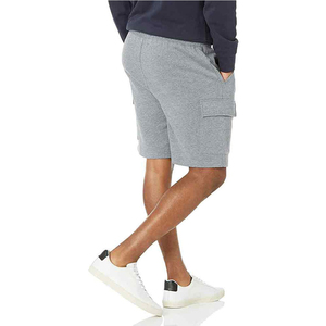 Nouveauté : Shorts de sport pour hommes en tissu maille tricotée respirant, écologique, avec cordon de serrage, logo personnalisé, séchage rapide, prix bas - Product Image 3