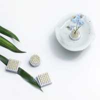 Wazakura Rangkaian Bunga Jepang Mini Pin Flower Floral Frog Brass Kenzan Florist Square 24mm Round 23mm Buatan Jepang