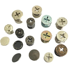 Conectores Decorativos para Muebles BOKE de 40/42 mm, Pernos de Leva Negros, Herrajes para Fijación de Muebles, Mini Pernos M6 - Product Image 3