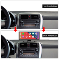 Écran de voiture Android portable 10.26 pouces sans fil CarPlay Android Auto tableau de bord GPS Navigation Bluetooth lecteur Dvd de voiture