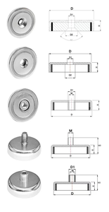 <span class=keywords><strong>Topfmagnete</strong></span> Ø 16mm 20mm 25mm 32mm mit Senkbohrung, starke Seltenerd-Neodym-Magnete mit Senkbohrung - Product Image 3
