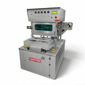 Máquina de envasado al vacío semiautomática industrial para bandejas de alimentos, equipo de sellado hermético SUS304 - Product Image 5