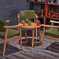 Ensemble de meubles en bois rond très vendu, tables à manger au design moderne pour café