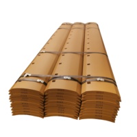 Pièces de rechange pour niveleur moteur électrique, 3 points, 13 trous lames de dégradé courbées, bord de coupe 5d9558 pour niveleur 140g