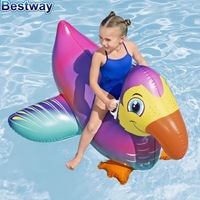 Bateau gonflable et bouée de natation pour enfants en matériau bulle avec auvent, étanche, à fond souple, protection solaire, siège bébé, jouet