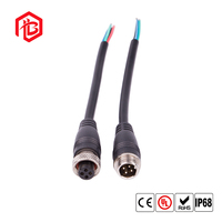 Prise d'alimentation aérospatiale GX12, contact en cuivre 2A/6A, boîtier en nylon pour applications FPC et PCB