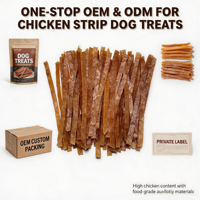Friandises pour chiens OEM ODM personnalisées en usine, à base de poitrine de poulet, riches en protéines, sans céréales, sans colorants artificiels, à mâcher pour l'entraînement, 2