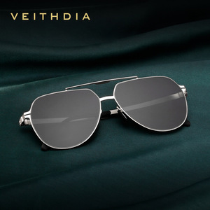 Veithdia Men Sunglasses Stainless Steel Nylon Lens UV400 Polarized Driving Outdoor Fashion - Product Image 2