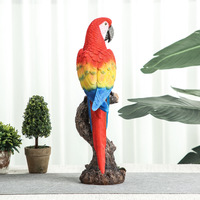 Ornements créatifs de perroquets nordiques, mini-statues en résine pour la décoration du salon, du bureau, du cabinet à vin, de la salle d'étude