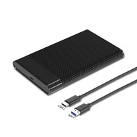 Produsen Grosir Casing Hard Drive Eksternal USB3.1 2.5 inci Kabel Data Penutup Geser Tipe-C Kompatibel Laptop Plastik