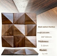 Panneaux d'art intérieurs de luxe, carreaux muraux décoratifs en bois, mosaïque en bois écologique pour la décoration des murs et plafonds d'hôtels et de salons