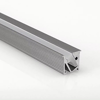 Profilé LED en aluminium de haute qualité 10*10mm pour vitrine de cuisine, alliage d'aluminium durable, tempérage T5, surface anodisée, longueur 3m