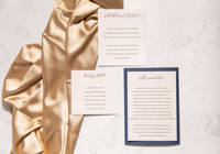 Carte d'invitation de mariage personnalisée en acrylique, pliée en trois, romantique, pour la décoration de la fête nuptiale