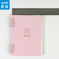 Carnet de notes scolaire vierge à spirale format A6 (146 x 107 mm) couleur macaron pour étudiants