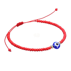 Accessoire personnel pas cher fait à la main glaçure oeil Bracelet mexicain tissé à la main réglable Bracelet fait main - Product Image 2