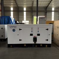Générateur diesel silencieux Perkins 75 kW à châssis ouvert avec démarrage à distance DC, 50/60 Hz, super silencieux, alimentation de secours pour hôtels et hôpitaux