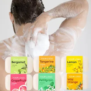 6支有机天然水果身体面部皂条维生素c + E油条皂液保湿去角质漂白皂