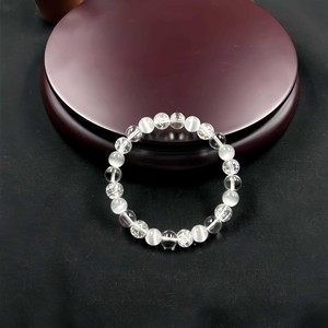 Bracelet en pierres précieuses naturelles mélangées, bracelet en cristal blanc œil de chat, bracelet en cristal de guérison pour femmes, à porter au quotidien - Product Image 3