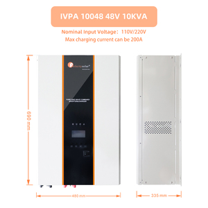 <span class=keywords><strong>Inversor</strong></span> de Corriente de 110V 220V 48V 10000w, <span class=keywords><strong>Inversor</strong></span> Fuera de Red, Ondulador Híbrido Solar, Inversores de Onda Sinusoidal Pura de <span class=keywords><strong>10000</strong></span> Vatios - Product Image 2