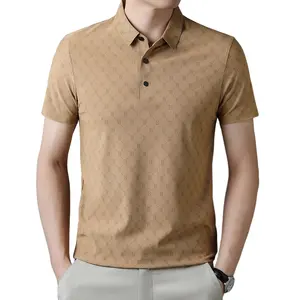 Custom logo bulk good quality short sleeve print on demand embroidered shirt men's polo shirts
