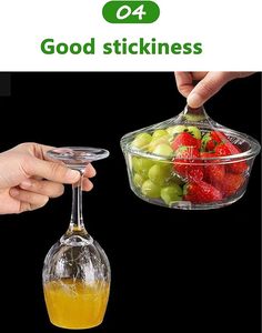 HuamaohengchunHousehold Reusable Refillable <b>Plastic</b> Wrap Dispenser with <b>Slide</b> Cutter, Food Wrap Stretch Clear Cling Wrap - Product Image 4