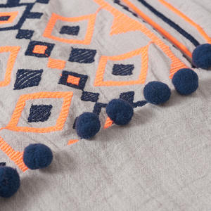 Ropa de Moda 2017, Blusa de Verano para Niña, Diseños de Blusas Bordadas Estilo Kurti - Product Image 5