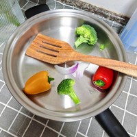Meilleure vente spatules en bois d'acacia massif naturel cuillères 6 pièces ensemble d'outils de cuisine ensemble d'ustensiles de cuisine antiadhésifs spatule à fente 26/30 CM