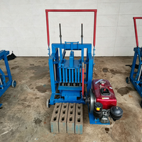 Machine manuelle de fabrication de briques creuses en terre cuite, machine écologique manuelle de fabrication de briques autobloquantes, machine à briques en ciment diesel