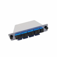 Splitter Serat Optik 1x8 PLC Tipe Inset PLC Splitter SC UPC 1*8 PLC Fiber Optical Splitter LGX