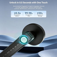 Serrure intelligente Glomarket Tuya Ttlock Ble avec empreinte digitale, sécurité électronique, poignée de porte intelligente sans clé, serrure de porte intérieure