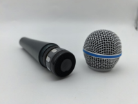Microphone Vocal Professionnel Filaire BETA58A S58S, Microphone Dynamique pour Karaoké, Scène et Enregistrement avec Câble XLR