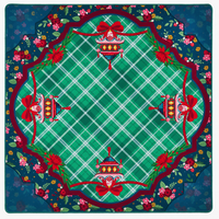 Tapis et nappe de mahjong écologiques et durables - imperméables, antidérapants, pour jeux de société en famille, tapis de mahjong en néoprène