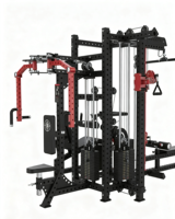 Tronzen LM-029 Banc de musculation multifonctionnel en acier noir pour la maison et le commerce, avec cadre de porte en forme de dragon à quatre pattes